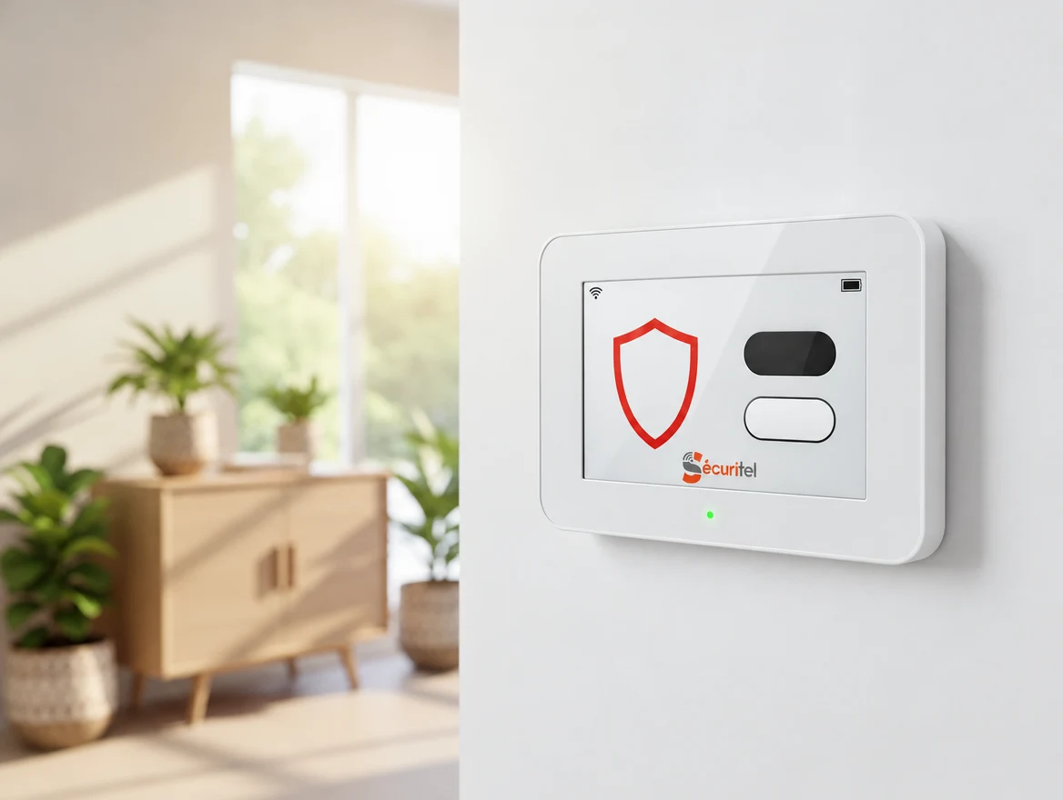 Centrale d'alarme certifiée NFA2P installée dans une maison en Martinique